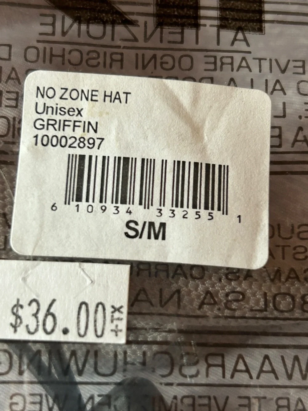 Dakine Grey Unisex No Zone Floating Water-Sports Hat, UPF 50+ Size S/M, NWT